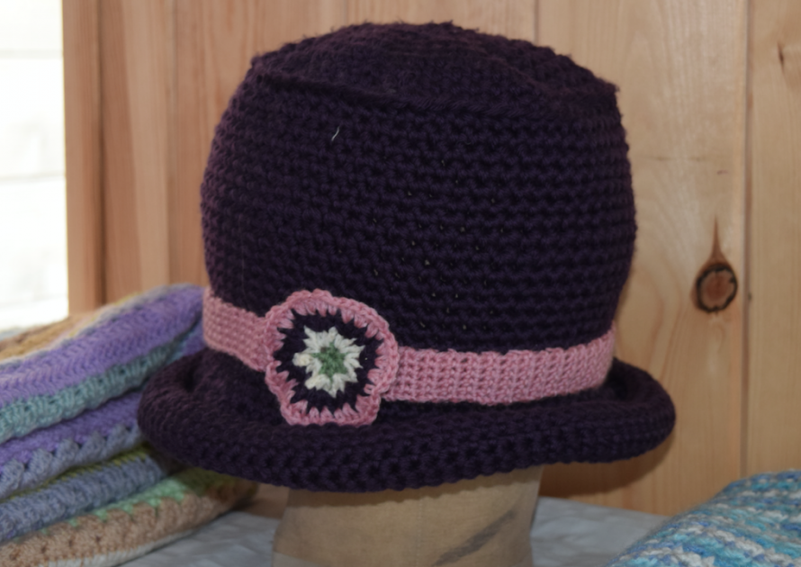 Crocheted hat exhibit 2017