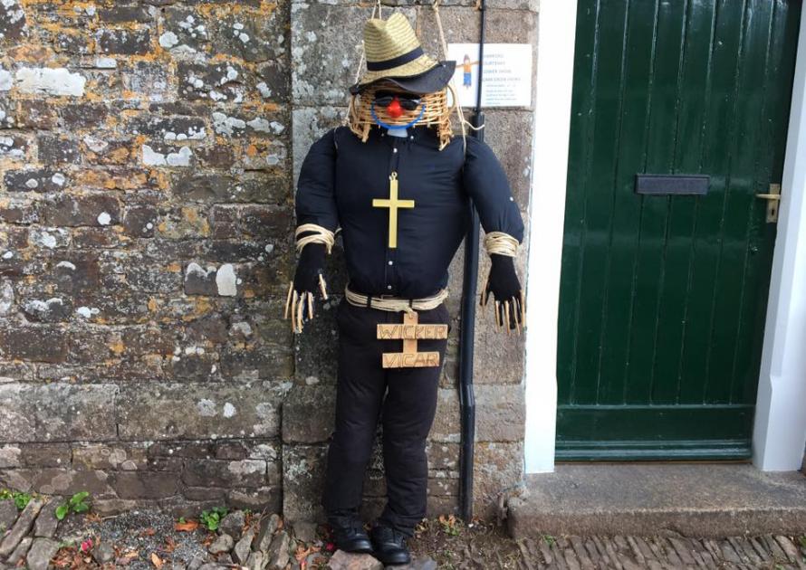 Wicker Vicar scarecrow