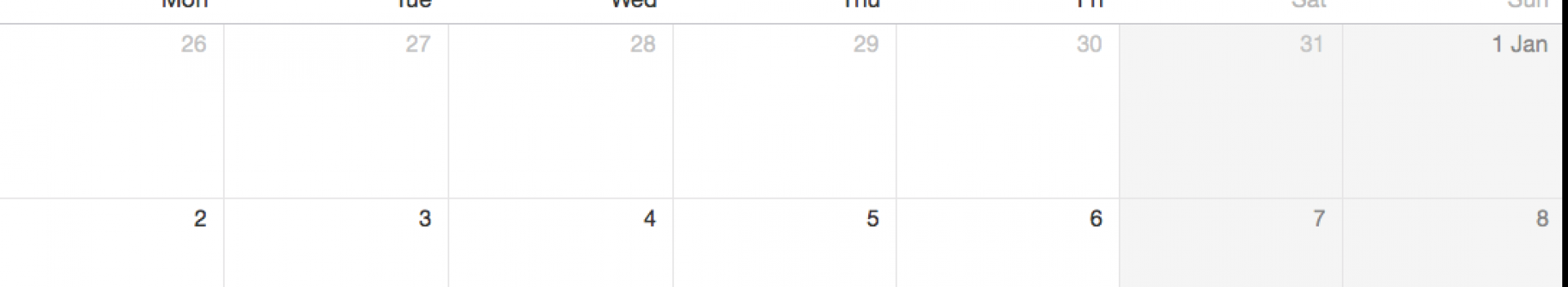 events calendar