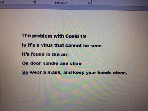 A limerick on a Covid 19 Theme