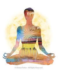 Person sitting in the lotus position