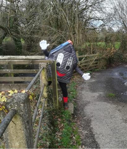 Picture of Roof-us in a gateway on a country lane