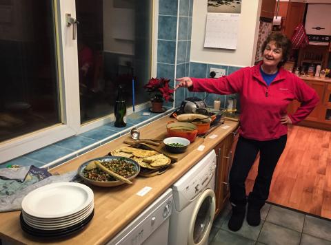 Picture of Moira Viggers with her curries