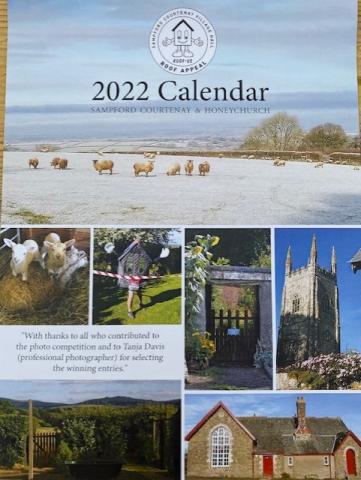 Picture of the calendar showing different scenes around the village