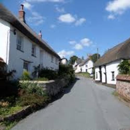 Photo of Sampford Courtenay main street