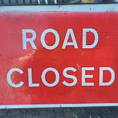 Road Closed sign